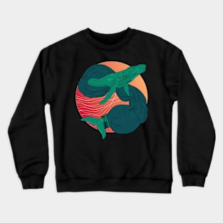 whale bottle Crewneck Sweatshirt